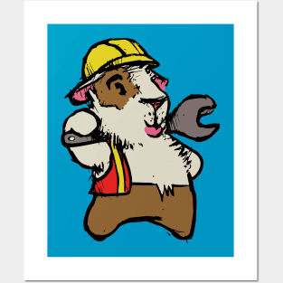 Guinea Pig Worker Posters and Art